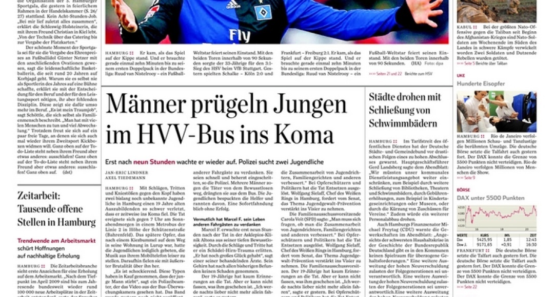 "In der Zeitung steht, was es bedeutet"